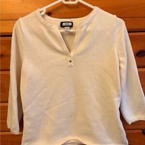Izod Cream Lightweight Sweater